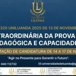 Edição Extraordinária da Prova Pública de Aptidão Pedagógica e Capacidade Científica