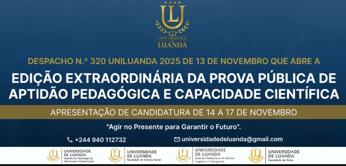 Edição Extraordinária da Prova Pública de Aptidão Pedagógica e Capacidade Científica